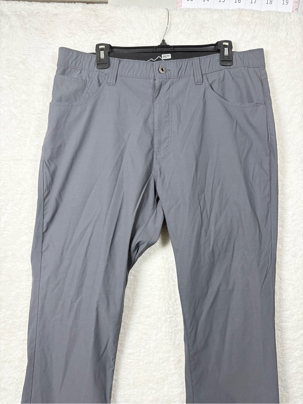 Eddie Bauer Men's Gray Stretch Casual Pants - Comfortable Wear 36/30 0577